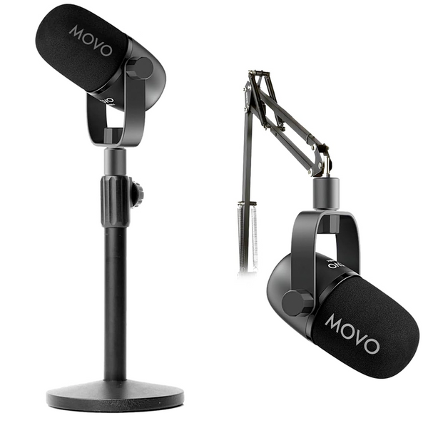Boom arms or tabletop stands